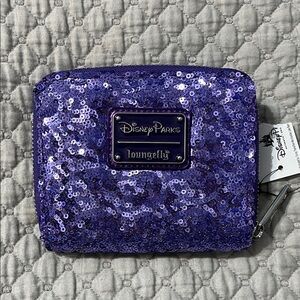 Disney Loungefly Shimmering Purple Sequin Accessory